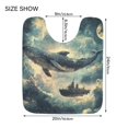 thumbnail image 5 of Yayeee Bath Rug for Bathroom Floor Non Slip Contour Fluffy Soft Absorbent Mat, 20"x24", Beige Floating Whale, 5 of 7