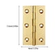 thumbnail image 5 of Kenally Bisagras, herrajes para conector de puerta, cerradura para muebles DIY, ventanas sólidas, Mini bisagra plana multifunción para cajón Herramientas y ferretería Ciego/3in/Latón, 5 of 6