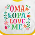 thumbnail image 4 of Inktastic Oma and Opa Love Me Girls Baby Bib, 4 of 4