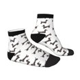 thumbnail image 6 of Salouo Dachshund Dog Puppy Pattern Unisex Middle Tube Socks,Middle-Finger Knee High Socks Over The Calf Tube Stocking Crew Stockings for Women and Men Tube Socks, 6 of 8