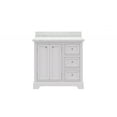 thumbnail image 2 of Water Creation Derby 36" Wood Single Bathroom Vanity in White/Chrome, 2 of 8