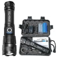 thumbnail image 1 of Led Tactical Flashlight With Rechargeable Battery Zoomablesuper Bright 90000lm, 1 of 5