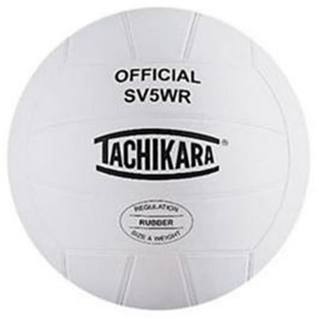 Tachikara SV5WR Top-Grade Rubber Volleyball, White