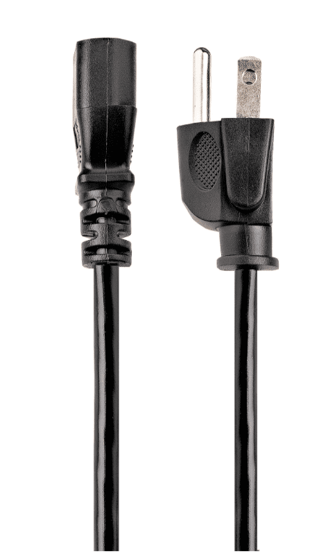 6ft (2m) Computer Power Cord, NEMA 5-15P to C13, 10A 125V, 18AWG, Black Replacement AC Power Cord, Printer Power Cord, PC Power Supply Cable, Monitor Power Cable - UL Listed (10-PACK)