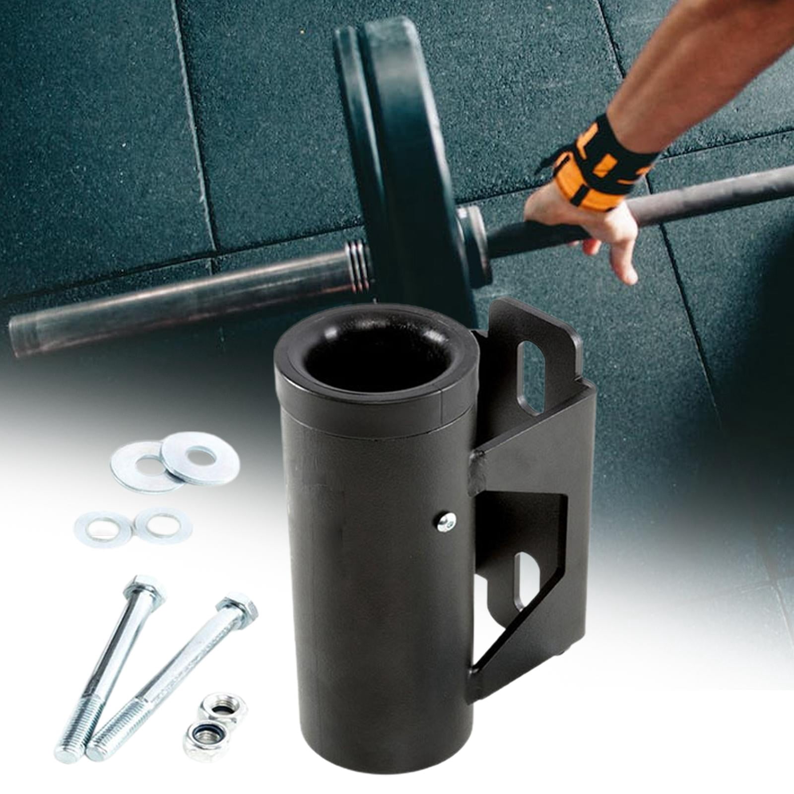 QccHieUs Barbell Holder Storage Weight Bar Rack Gym Squat Rack Attachment Commercial Home Argent Accessories