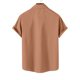 thumbnail image 4 of Playeras Elvqul para Hombre Cao Manga Corta Playa sin Estampado con Solapa Abotonada, 4 of 7