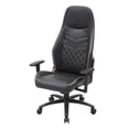 thumbnail image 2 of Furniture of America Aguil Faux Leather Adjustable Gaming Chair in Black & Brown, 2 of 11