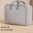 thumbnail image 3 of WKSCLPAI Extra Large Storage Bags, Heavy Duty Clothes Storage with Zipper, Reinforced Handles, Collapsible Travel Tote, Gray,M, 3 of 8