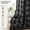 Black, variant on Vintage Sheer Lace Curtains 63 Inch Length 2 Panels Taupe Neutral Scalloped Edges Rod Pocket Floral Crochet Curtains for Bedroom Dining Room