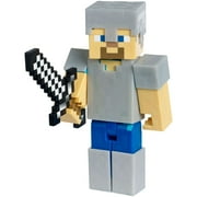 Minecraft Survival Mode Steve with Iron Armor Figure