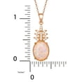 thumbnail image 3 of Brilliance Fine Women's Sterling Silver 14kt Gold Plated CZ and Created Opal Pineapple Pendant, 3 of 3