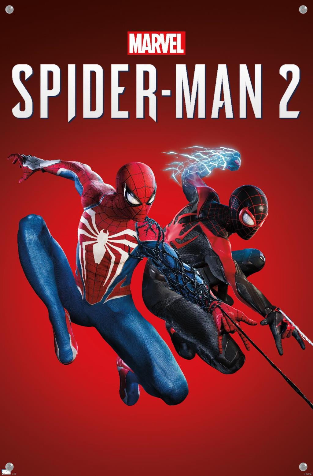 Marvel Spider-Man 2 (2023) - Key Art Wall Poster with Push Pins