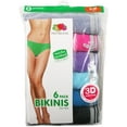thumbnail image 3 of Fruit of the Loom Culotte Bikini Chinée (Lot de 6) (pour Femmes), 3 of 4