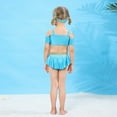 thumbnail image 5 of KAWELL Little Girls Two-Piece Summer Swimwear Role Play Bikini Swim Suit Toddler Tankini Red 3-10 Years, 5 of 7
