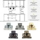 thumbnail image 3 of Eigraketly Herrajes para muebles duraderos y confiables para todas las necesidades Bayonetas para puertas de gabinetes antiguas Cerraduras de Herramientas y ferretería, 3 of 6