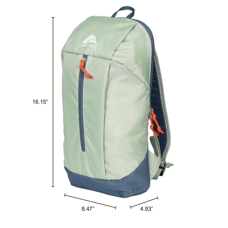 Ozark Trail Day Pack, 10L Capacity, Light Green Embossed Fabric