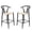 Black_2pcs, variant on GZXS 2-Pack Bar Chairs, Modern 26" Counter Height Stools with Rope Woven Seat and Iron Frame for Kitchen Island, Dining Room or Home Café (Black)