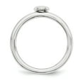 thumbnail image 4 of Sterling Silver Rhodium Puffed Heart Ring, 4 of 7
