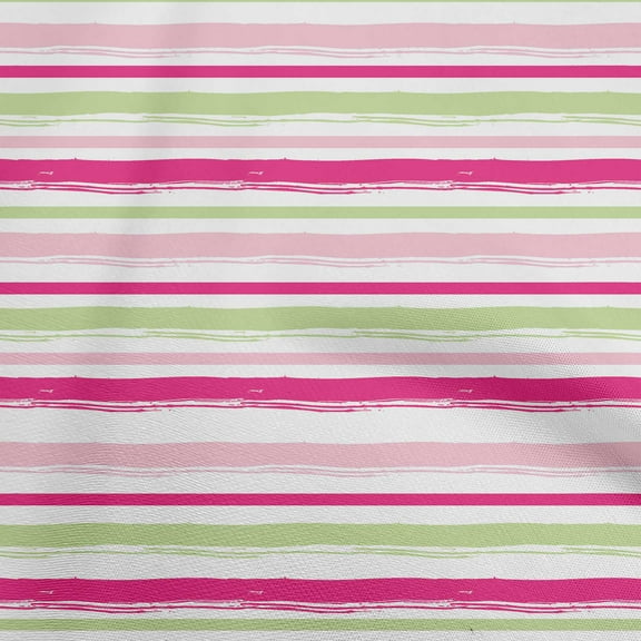 oneOone Cotton Poplin Fuschia Pink Fabric Stripes Sewing Craft Projects Fabric Prints By Yard 56 Inch Wide