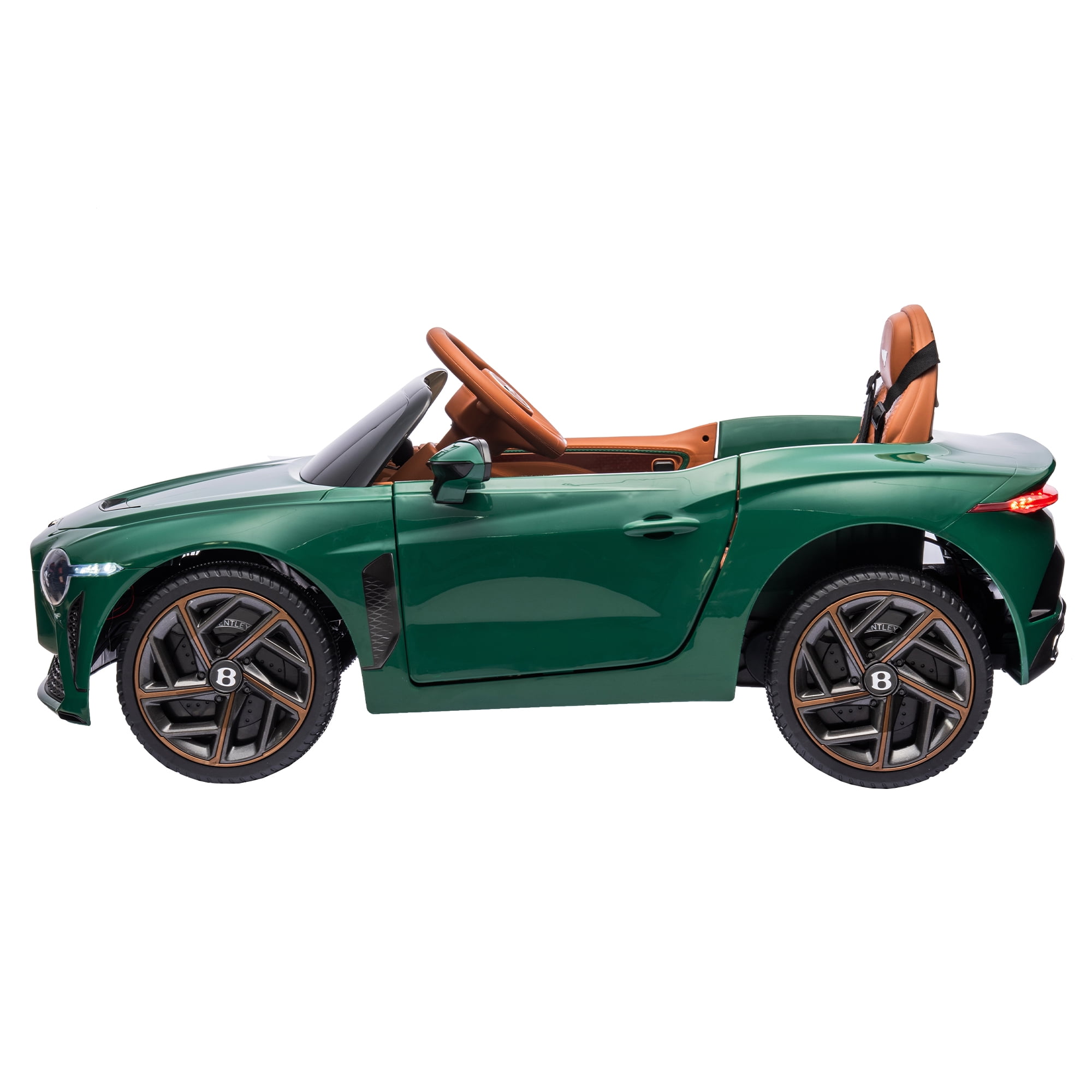 Resenkos Official Licensed Bentley Kids Ride on Car, 12V 7A Battery Powered Vehicle with Remote Control 3 Speeds MP3 USB, Green Resenkos Official Licensed Bentley Kids Ride on Car, 12V 7A Battery Powered Vehicle with Remote Control 3 Speeds MP3 USB, Green