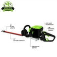 thumbnail image 2 of Greenworks 80V 24" Cordless Brushless Hedge Trimmer (Battery Not Included), 2200702, 2 of 14