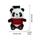BiFandian Congrats Grad Plush Panda Doll Toy，Graduation Panda with ...
