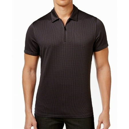 Alfani Casual Shirts - Alfani Mens Medium Polo 1/2 Zip Short-Sleeve ...