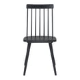 thumbnail image 4 of HomeRoots 394756 Modern Black Armless Spindle Dining Chairs, Set of 2, 4 of 5
