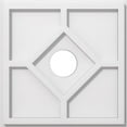 thumbnail image 1 of Ekena Millwork CMP14EY-03000 14 in. OD x 3 in. ID Square Embry Architectural Grade PVC Contemporary Ceiling Medallion, 1 of 1