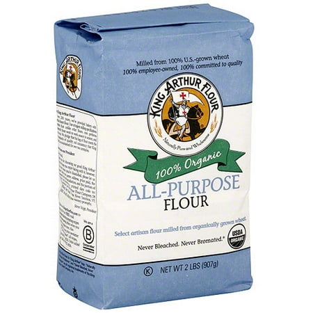 King Arthur Flour All Purpose Organic Flour, 2 lb (Pack of