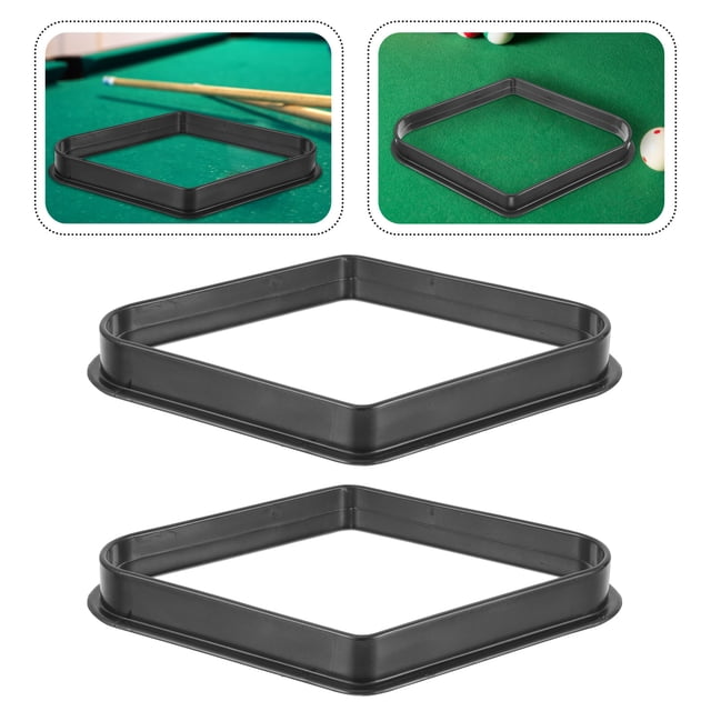 TABLZONE 2Ud Bastidor Negro Para Almacenamiento De Bolas De Billar Uso En Hogar Y Club