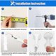 thumbnail image 2 of 4-pack Door Stop, Heavy Duty, Solid, Rigid Metal, Wall Mounted, 7.5 cm, 2 of 4
