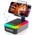 thumbnail image 1 of Soporte para teléfono celular con altavoz Bluetooth JTEMAN con color negro claro, 1 of 7