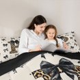 thumbnail image 5 of Feelyou Initial P Full Size Comforter Sets, Bow Cheetah Leopard Print Bedding Sets, 3pcs, 5 of 8