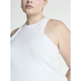 thumbnail image 4 of Scoop Women's Plus Cutaway Sweater Tank Top, Lightweight, Sizes 1X-4X, 4 of 4