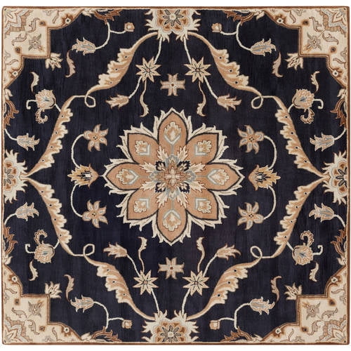 Knot Ferdinand Black Brown Traditional, Black And Brown Area Rugs