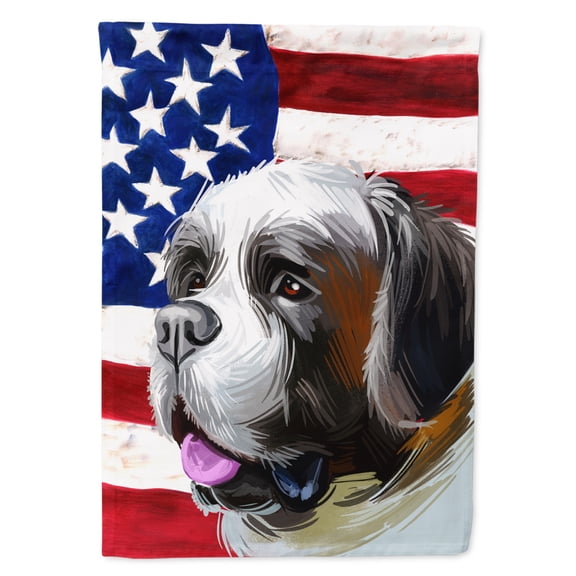Carolines Treasures CK6722GF Saint Bernard American Garden Size outdoor-flags, Multicolor