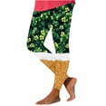thumbnail image 4 of Awdenio Yoga Pants for Women Plus Size St. Patrick's Day Leggings for Women High Waist Stretchy Elastic Leggings Pants, 4 of 7
