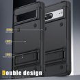 thumbnail image 5 of Dteck for Google Pixel 7 Case with Kickstand, Hybrid Shockproof Bumper Rugged Case Hard Protective Cover for Google Pixel 7,Black, 5 of 7