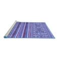 thumbnail image 2 of Ahgly Company Machine Washable Indoor Rectangle Abstract Blue Modern Area Rugs, 2' x 3', 2 of 4