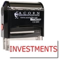 thumbnail image 1 of Large Self-Inking Investments Stamp with Mint Green Ink, 1 of 4