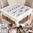 thumbnail image 6 of Premium Boho Pattern Anti-Slip Rubber Pad for Game Tables 31.5 Inch Square Mahjong Mat with Quiet Surface for Tile Play Cards and Multi-Functional Use, 6 of 7