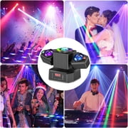 2-Arm Moving Head Light 105W RGBW LED Disco Stage Lighting Beam DMX for Party DJ