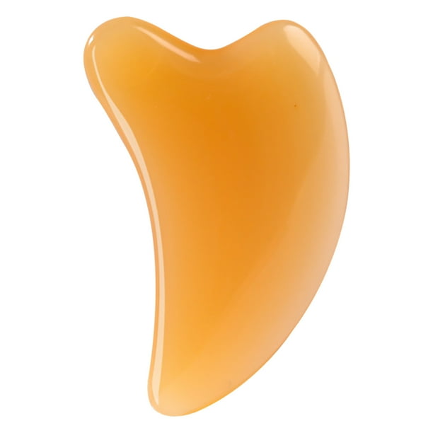 Tabla de raspado, palo para tirar de músculos, cara de resina facial, palo de belleza para tirar de ojos, hoja de raspado en forma de corazón