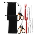 thumbnail image 4 of 1 set of Lobster Crackers and Picks Set Crab Leg Cracking Tools Seafood Forks, 4 of 7