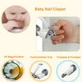 Dcenta Nail Clippers with 4X Magnifier Safety First for Toddlers