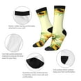 thumbnail image 3 of Bingfone Compression Socks for Women and Men Long Socks for Running Athletic Cycling Nurse- Sunflowers On A Yellow Background, 3 of 6
