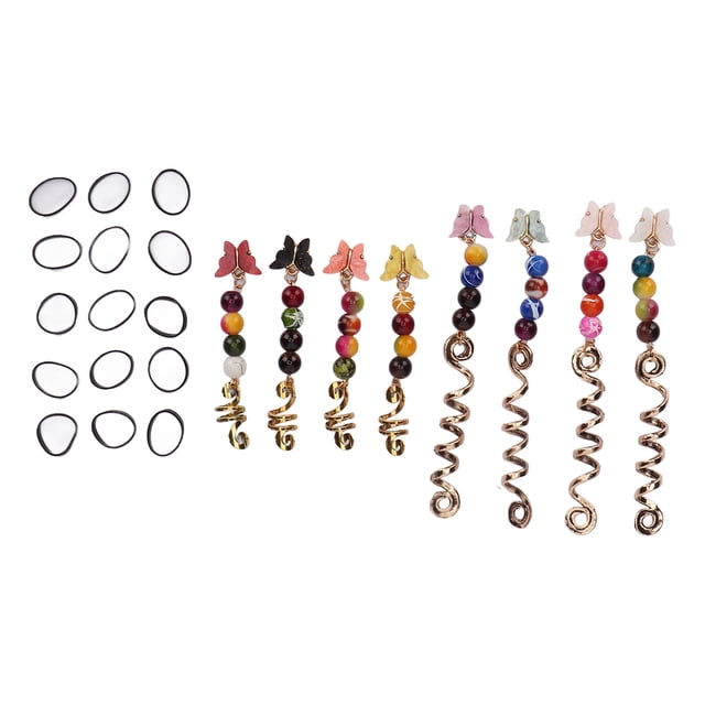 Joyas de Cuentas para el Cabello, Ajuste Fácil de Colocar Rastas para el Cabello Colorido para Fiestas para Fiestas