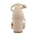 thumbnail image 4 of Journee Womens Foster Almond Toe Block Heel Pumps, Widths Available, 4 of 10