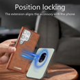 thumbnail image 2 of For Samsung Galaxy S25 Ultra Case with Card Holder Kickstand Leather Texture PC Matte Phone Cover El, 2 of 5